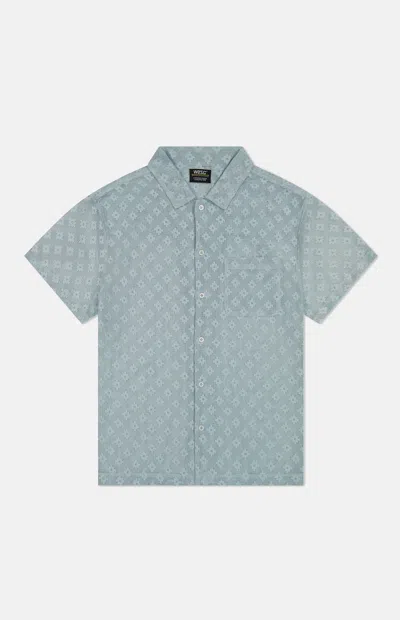 Wesc Men's Sky Mesh Camp Shirt In Blue