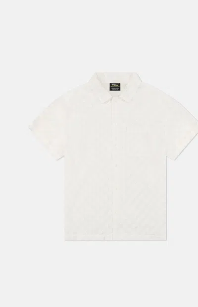 Wesc Men's White Mesh Camp Shirt
