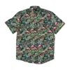 Wesc Oden Wildlife Aop Shirt Men's Short Sleeve Shirt Multi In Green