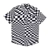 Wesc Oden Wy Warp Aop Shirt Men's Short Sleeve Shirt Black In Multi