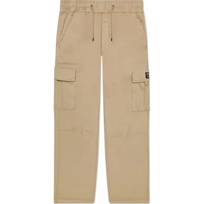 Wesc Open Bottom Cargo Joggers In Neutral