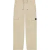 Wesc Open Bottom Cargo Joggers In Neutral