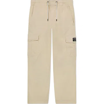 Wesc Open Bottom Cargo Joggers In Neutral