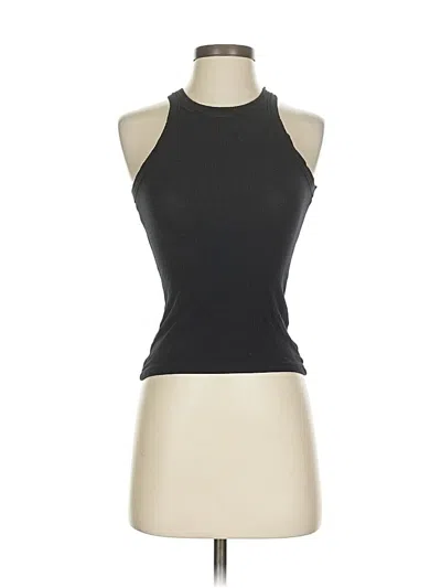 Pre-owned Wesley Tank Top Black Halter Neckline Tops