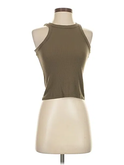 Pre-owned Wesley Tank Top Brown Halter Neckline Tops