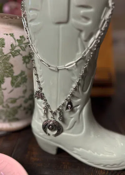 West & Co. Women's Charm Necklace In Silver