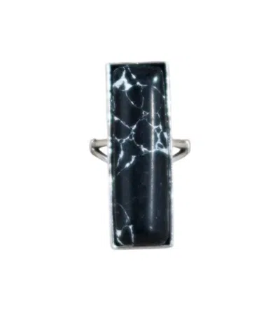 West & Co. Women's Classic Empire Ring In Black In Green