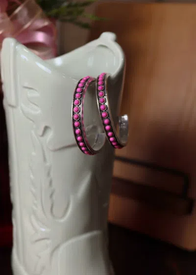 West & Co. Women's Clay's Hoop Earring In Pink