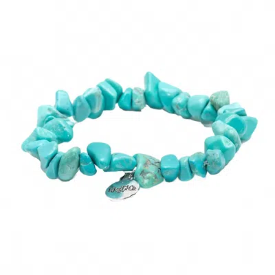 West & Co. Women's Flynt Stretch Bracelet In Turquoise In Green