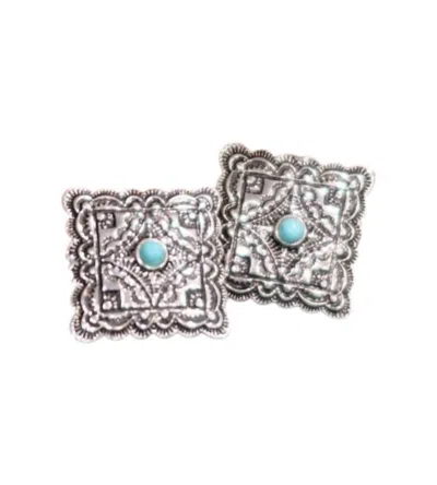 West & Co. Women's Holden Stud Earrings In Turquoise In Metallic