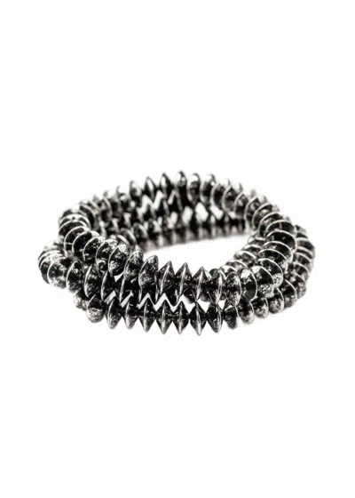 West & Co. Women's Three Strand Disco Bracelet In Silver In Metallic
