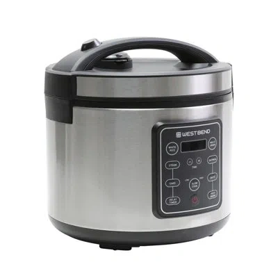 West Bend 20 Cup Multi-function Rice Cooker, In Stainless Steel