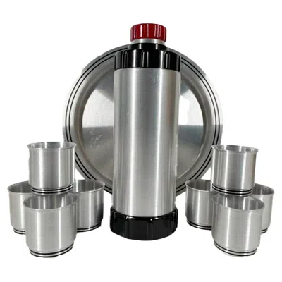 Pre-owned West Bend Art Deco Cocktail Shaker Set Designed By Ralph N. Kircher For  In Gray
