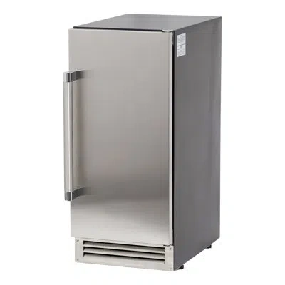 West Bend Built-in Or Freestanding Ice Maker, 15", In Stainless Steel In Gray
