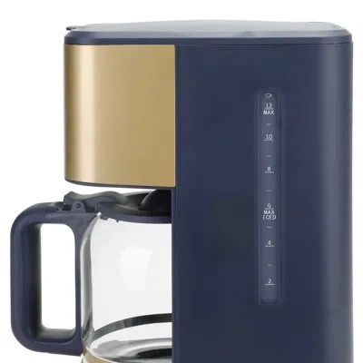West Bend Timeless 12 Cup Hot & Iced Coffee Maker, In Slate Blue In Navy