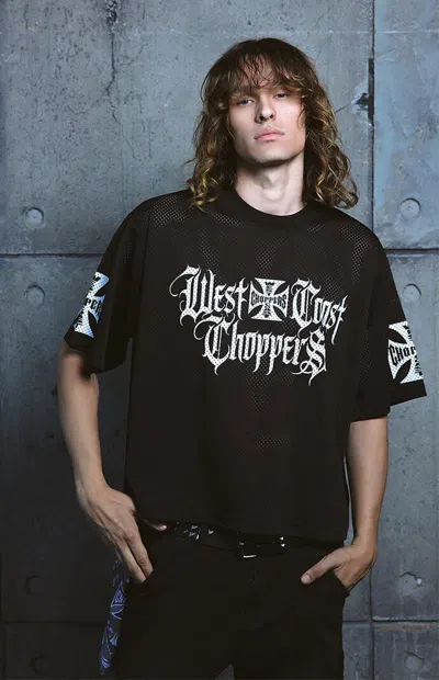 West Coast Choppers Men's Mesh Jersey In Black
