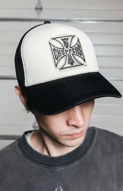 West Coast Choppers Timeless Trucker Hat In Black/white