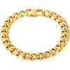 West Coast Jewelry Mens' 11mm Curb Chain Link Bracelet In Gold