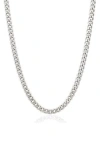 West Coast Jewelry Mens' 6mm Curb Link Chain Necklace In Silver