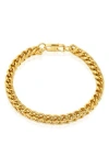 West Coast Jewelry Mens' 6mm Franco Chain Bracelet In Gold