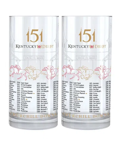 West Coast Novelty Kentucky Derby 151 12 Oz. Mint Julep Glasses Two Pack In No Color