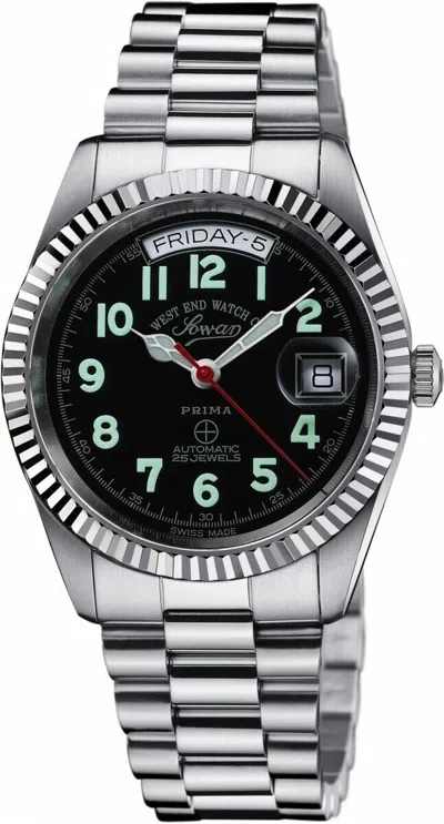 Pre-owned West End Watch Co. West End 6828.10.0207r Auto Sapphire Black Dial Auto Oyster Swiss Unisex Watch