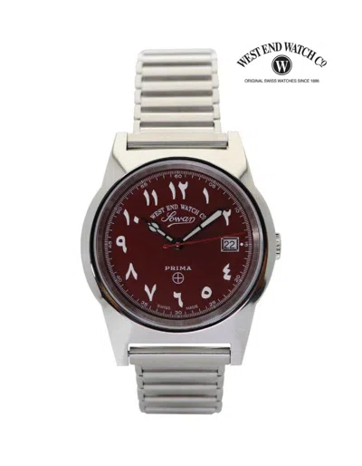 Pre-owned West End Watch Co. West End 6841.10.3372r Quartz Arabic Numbers Maroon Dial Watch