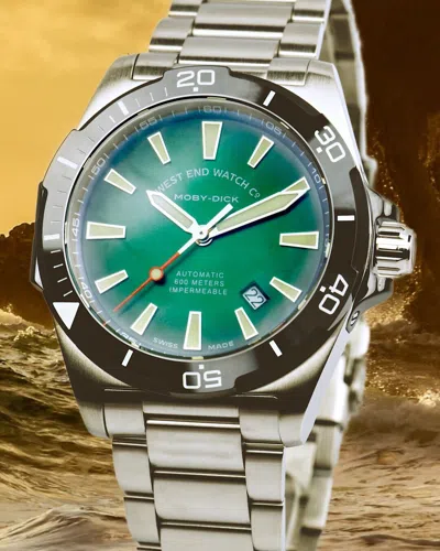 Pre-owned West End Watch Co. West End Co. 6851.10.3388 Moby-dick 42mm Green Dial Limit Edition Men Auto Watch