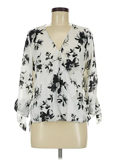 Pre-owned West K 3/4 Sleeve Blouse In Ivory