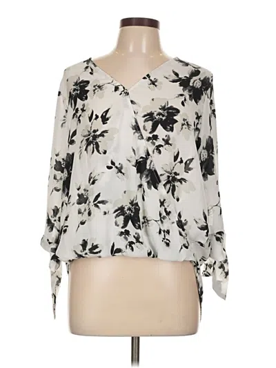 Pre-owned West K 3/4 Sleeve Blouse In White