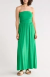 West K Ei Strapless Dress In Green