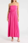 West K Ei Strapless Dress In Pink