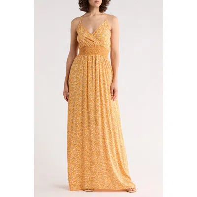 West K Gauze Maxi Dress In Orange