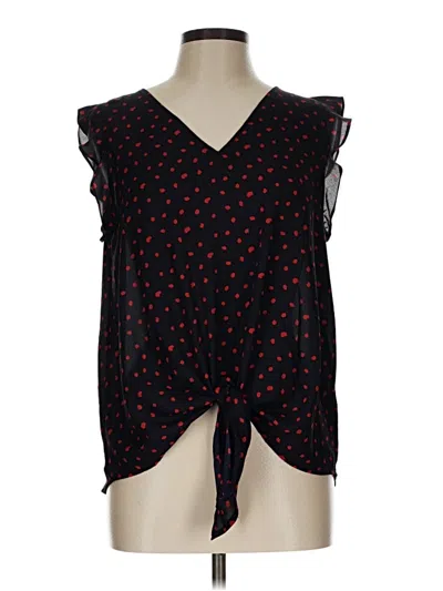 Pre-owned West K Sleeveless Blouse In Black
