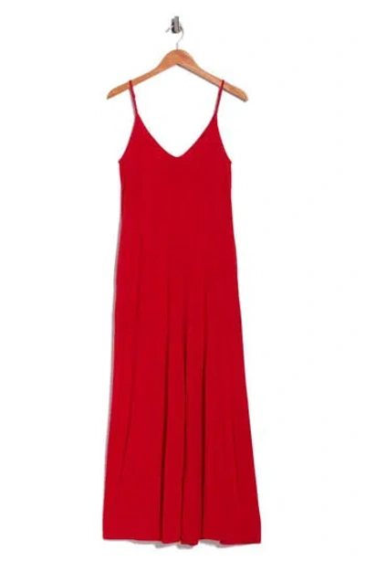 West K Strappy Wide Leg Jumpsuit In Red