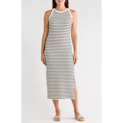 West K Striped Knit Tank Midi Dress In Multi