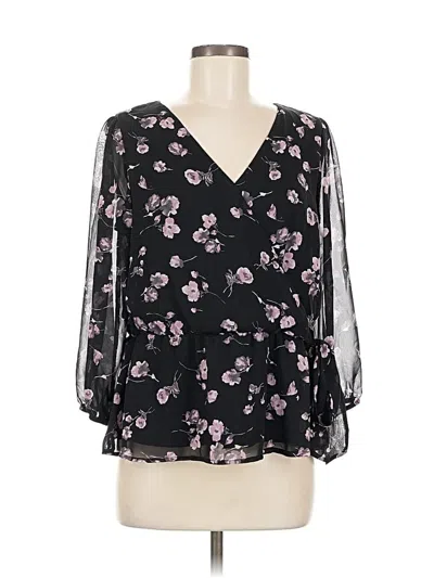 Pre-owned West Kei 3/4 Sleeve Blouse In Black