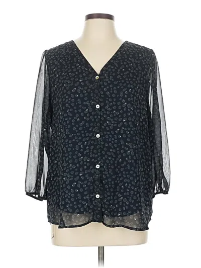 Pre-owned West Kei 3/4 Sleeve Blouse In Black