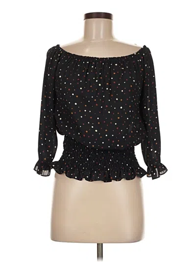 Pre-owned West Kei 3/4 Sleeve Blouse In Black