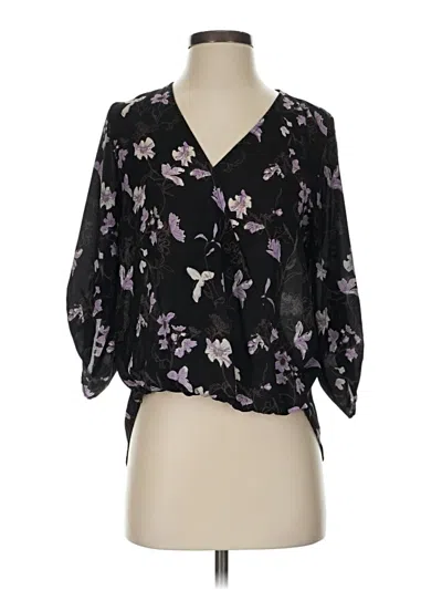 Pre-owned West Kei 3/4 Sleeve Blouse In Black