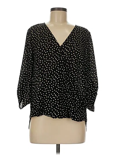 Pre-owned West Kei 3/4 Sleeve Blouse In Black