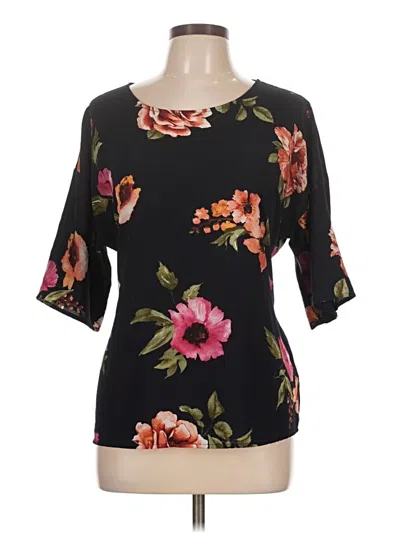 Pre-owned West Kei 3/4 Sleeve Blouse In Black