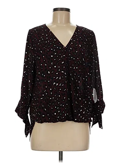 Pre-owned West Kei 3/4 Sleeve Blouse In Black