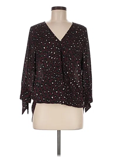 Pre-owned West Kei 3/4 Sleeve Blouse In Black