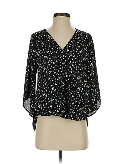 Pre-owned West Kei 3/4 Sleeve Blouse In Black