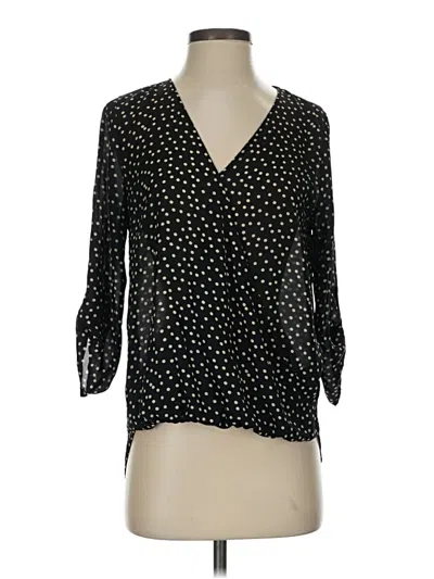 Pre-owned West Kei 3/4 Sleeve Blouse In Black