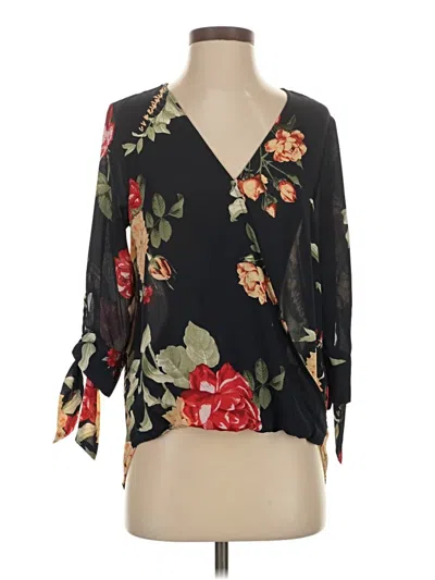Pre-owned West Kei 3/4 Sleeve Blouse In Black