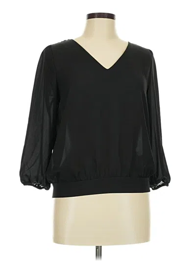 Pre-owned West Kei 3/4 Sleeve Blouse In Black