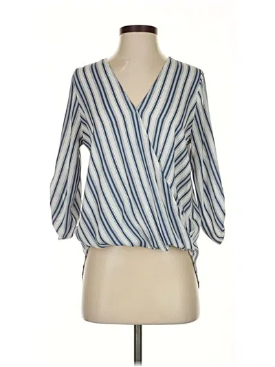 Pre-owned West Kei 3/4 Sleeve Blouse In Blue