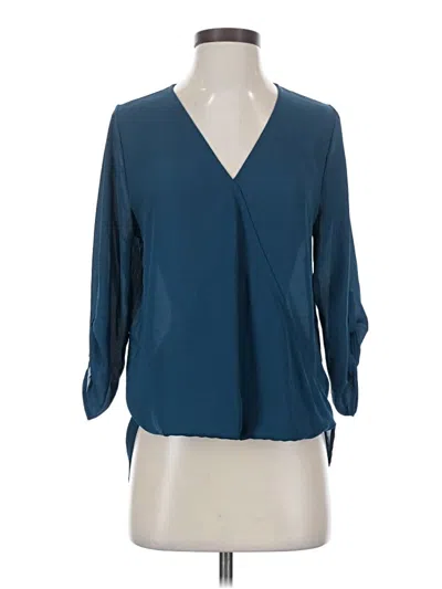 Pre-owned West Kei 3/4 Sleeve Blouse In Blue